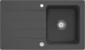 Villeroy & Boch Architectura 860x510mm Becken reversibel mit Ablauffernbedienung graphite