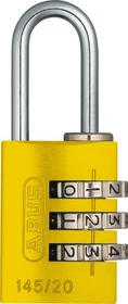 ABUS 145/20 gelb, Zahlenschloss