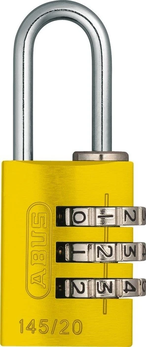 ABUS 145/20 gelb, Zahlenschloss