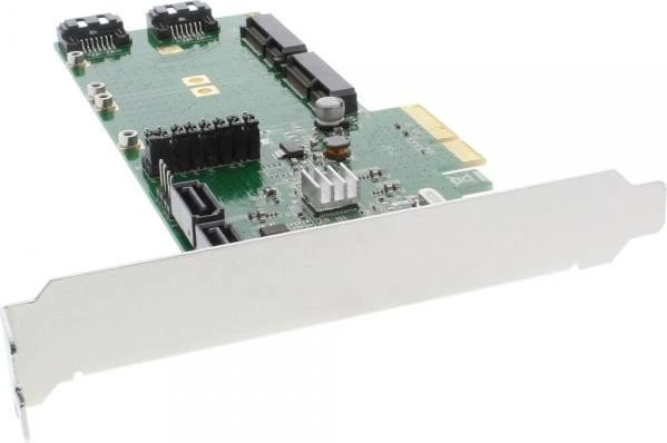 InLine 76617B, 2x SATA 6Gb/s + 2x mSATA 6Gb/s, PCIe 2.0 x4