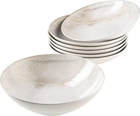 Mäser Ossia Salatschüssel-Set beige/weiß, 7-tlg.