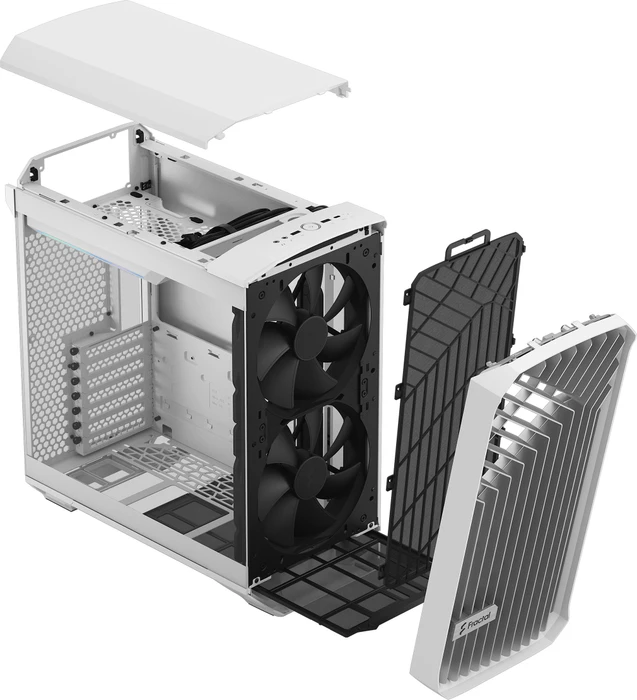 Fractal Design Torrent Compact White TG Clear Tint, Glasfenster