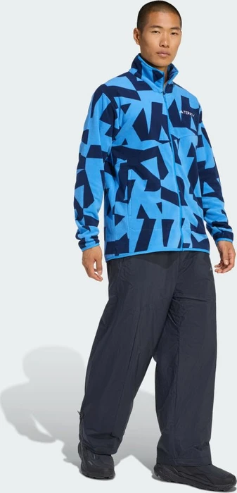 adidas Terrex Multi Printed Fleece Jacke ray blue/legend ink (Herren)