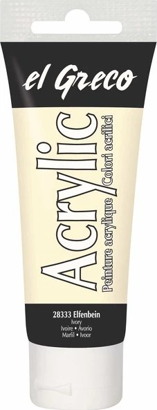 Kreul el Greco Acrylic Ink Acrylfarbe, elfenbein, 75ml (28333)