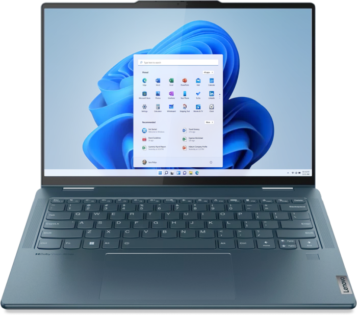 Lenovo Yoga 7 14ARP8, Tidal Teal, Ryzen 5 7535U, 16GB RAM, 512GB SSD, EU