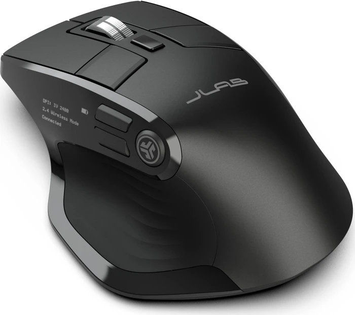 JLab Epic Wireless Mouse, schwarz, USB/Bluetooth