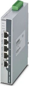 Phoenix Contact FL 1000 Industrial Railmount Switch 1001T-4POE-GT, 5x RJ-45, 120W PoE+ (1026937)