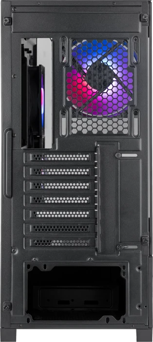 SilverStone Lucid 05, schwarz, Glasfenster