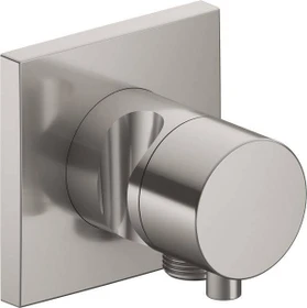Keuco IXMO 59549 Comfort 3-Wege Ab- und Umstellventil mit Schlauchanschluss und Brausehalter eckig edelstahl-finish
