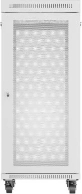 Lanberg 19" Rackschrank 27HE, LCD, freistehend, Flat Pack, Gitternetztür, IP20, RAL 7035, 800mm tief