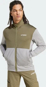 adidas Terrex Multi Light Fleece Jacke charcoal solid grey/olive strata (Herren)