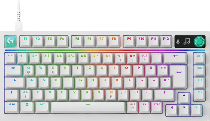 Logitech G316 X 75, weiß, Tactile Switch, USB, DE