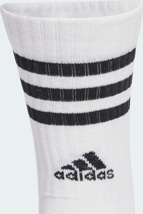 adidas 3-Streifen Cushioned Crew Socken white/pure teal/lucid pink/black, 3 Paare