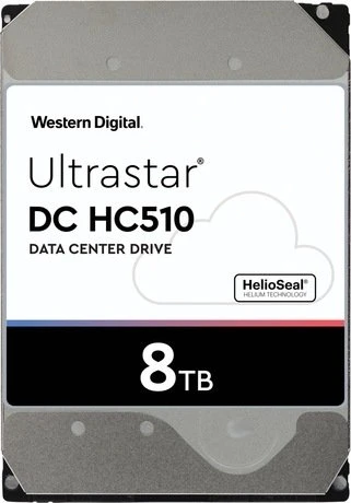 Western Digital Ultrastar DC HC510 8TB, ISE, 24/7, 512e / 3.5" / SATA 6Gb/s