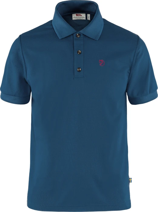 Fjällräven Crowley Pique Poloshirt kurzarm uncle blue (Herren)