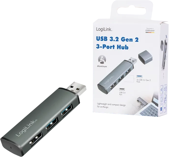 LogiLink USB-Hub, 3x USB-A, USB-A 3.0 [Stecker]