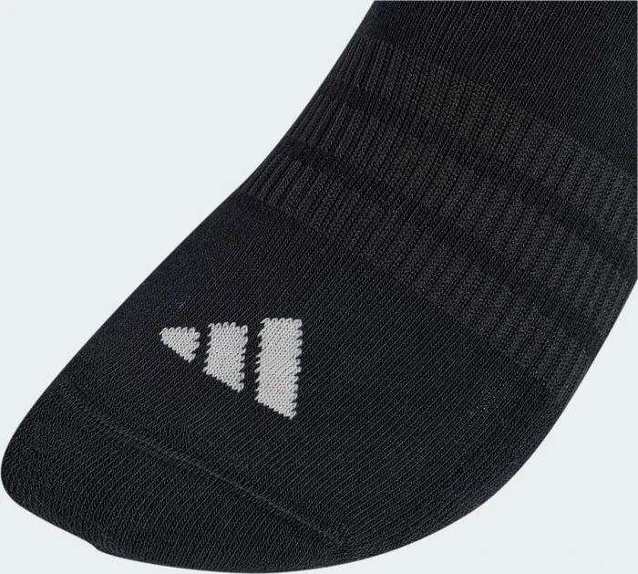 adidas Cushioned Low Cut Socken medium grey heather/white/black/grey six, 3 Paare