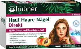 Hübner Haut Haare Nägel Direkt Sticks Aprikose, 15 Stück