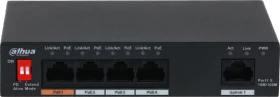 Dahua PFS30 Desktop Switch, 5x RJ-45, 60W Hi-PoE (PFS3005-4ET-60)