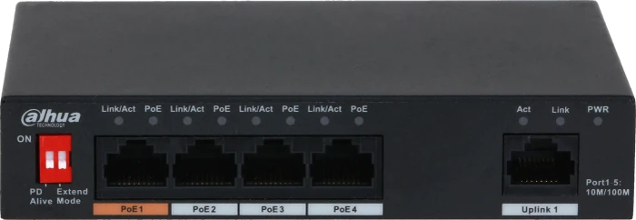 Dahua PFS30 Desktop Switch, 5x RJ-45, 60W Hi-PoE