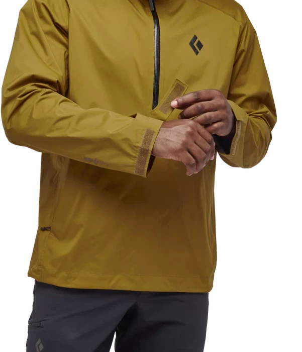 Black Diamond StormLine Stretch Rain Shell Anorak dark curry (Herren)