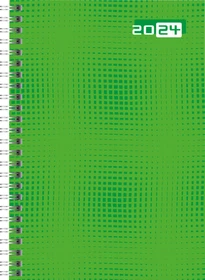 Brunnen Futura 2 Wochenkalender 2024, 148x208mm, grün, 80 Blatt