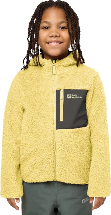 Jack Wolfskin Ice Curl Hood Jacke lemon ice (Junior)