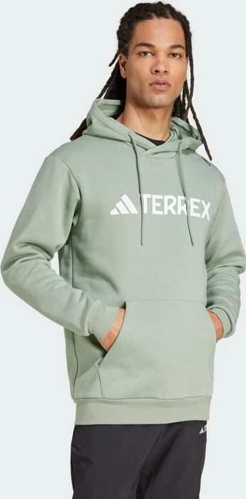 adidas Terrex Multi Large Logo Hoodie silver green (Herren)