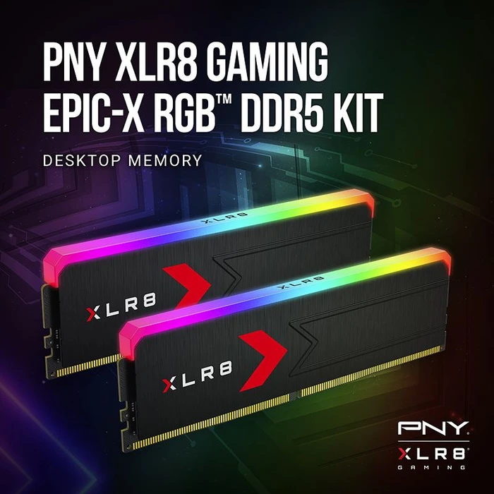 PNY XLR8 Gaming Epic-X RGB UDIMM 32GB Kit, DDR5-6000, CL36-48-48-76