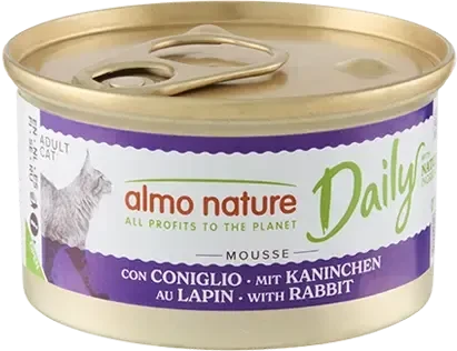 almo nature Daily Cats, Mousse mit Kaninchen, 2.04kg (24x 85g)