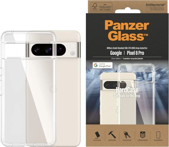 PanzerGlass Hard Case für Google Pixel 9/9 Pro transparent