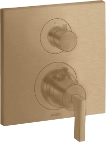 Hansgrohe Axor Citterio Thermostat mit Absperrventil und Hebelgriff brushed bronze