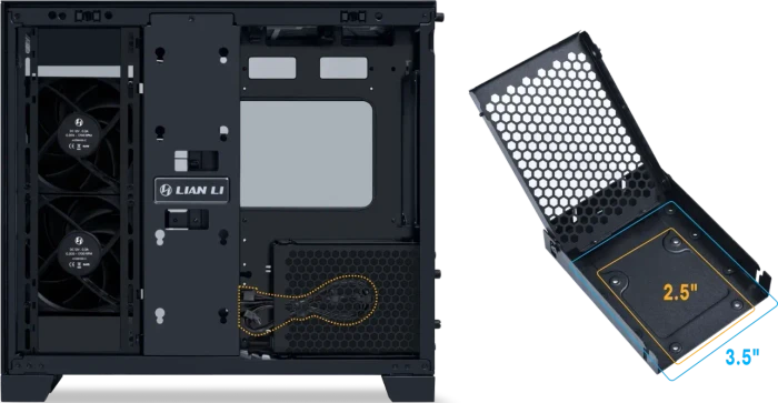 Lian Li O11 Dynamic Mini V2, schwarz, Glasfenster