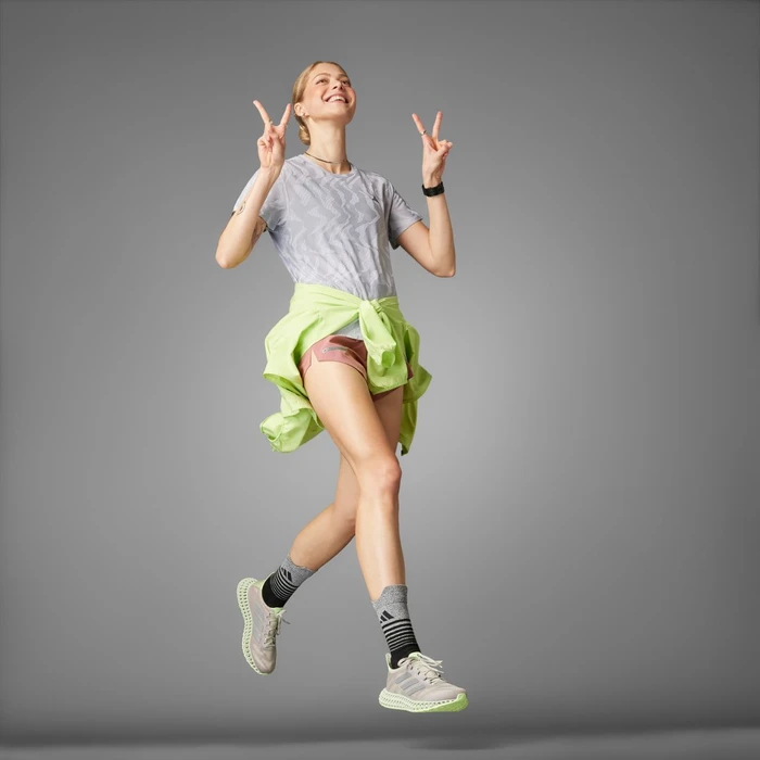 adidas Ultimate Heat.RDY Engineered Running Laufshirt kurzarm halo silver (Damen)