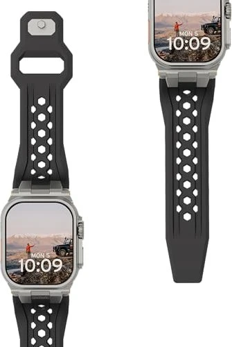 UAG Monarch Strap für Apple Watch Ultra schwarz/Titanium