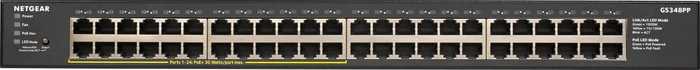 Netgear SOHO GS300 Rackmount Gigabit Switch, 48x RJ-45, 380W PoE+