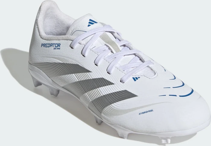 adidas Predator League FG/MG cloud white/silver metallic/bright royal (Junior)