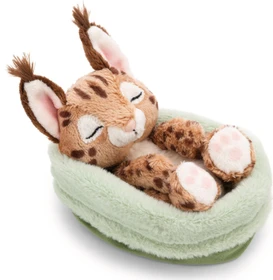 Nici Sleeping Pets Wild Cat Karakal im grünen Körbchen 12cm