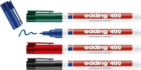 edding 400 Permanentmarker sortiert, 4er-Set, Etui