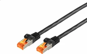 Helos Outdoor-Patchkabel, Cat6a, S/FTP, RJ-45/RJ-45, 45m, schwarz