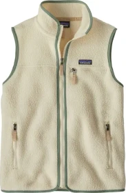 Patagonia Retro Pile Fleece Weste natural/ellwood green (Damen)