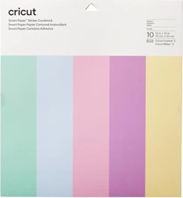 Cricut Smart Paper Farbkarton für Aufkleber Pastell, 10 Stück