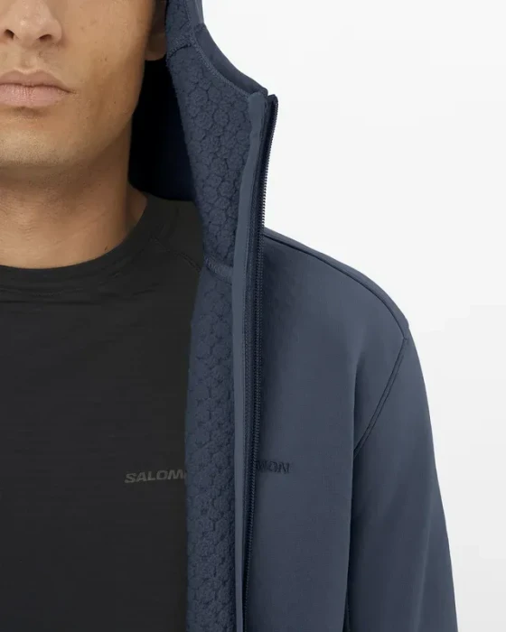 Salomon Outline Warm Hooded Jacke blue nights (Herren)