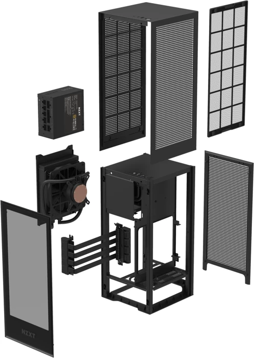 NZXT H1 schwarz, Glasfenster, Mini-ITX, 650W SFX