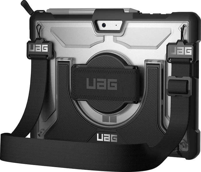 UAG Plasma Handstrap Case Microsoft Surface Go 3/Go 2/Go ice schwarz/transparent