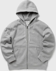 Nike Solo Swoosh Hoodie dark grey heather/white (Herren)