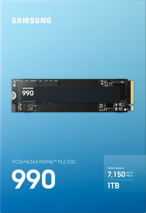 Samsung SSD 990 1TB, M.2 2280 / M-Key / PCIe 4.0 x4