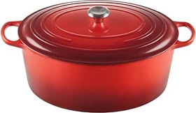 Le Creuset Signature Gusseisen Bräter oval 40cm 14.8l kirschrot