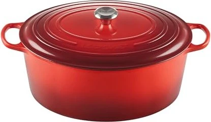 Le Creuset Signature Gusseisen Bräter oval 40cm 14.8l kirschrot