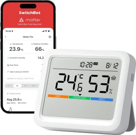 SwitchBot Meter Pro, Temperatur-/Feuchtigkeitssensor (W4900000)